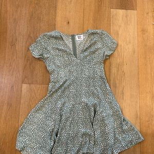 Princess Polly Green Cheetah Dress